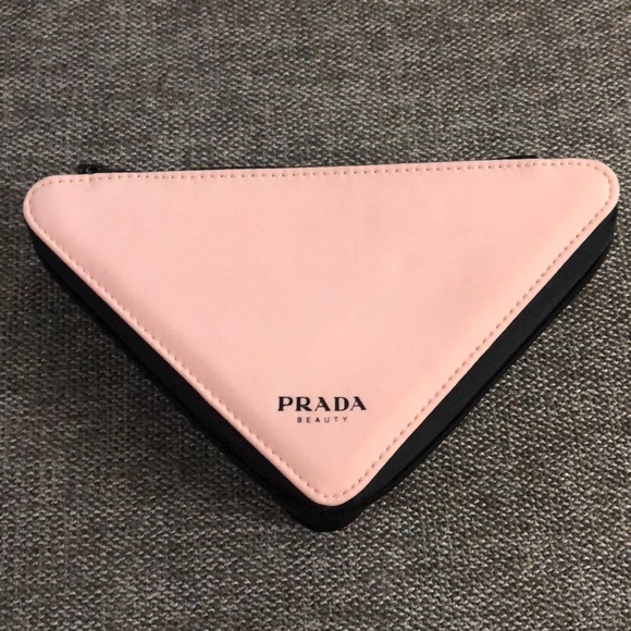 Prada Beauty Triangle Pouch Cosmetic Bag Authentic - Picture 4 of 15